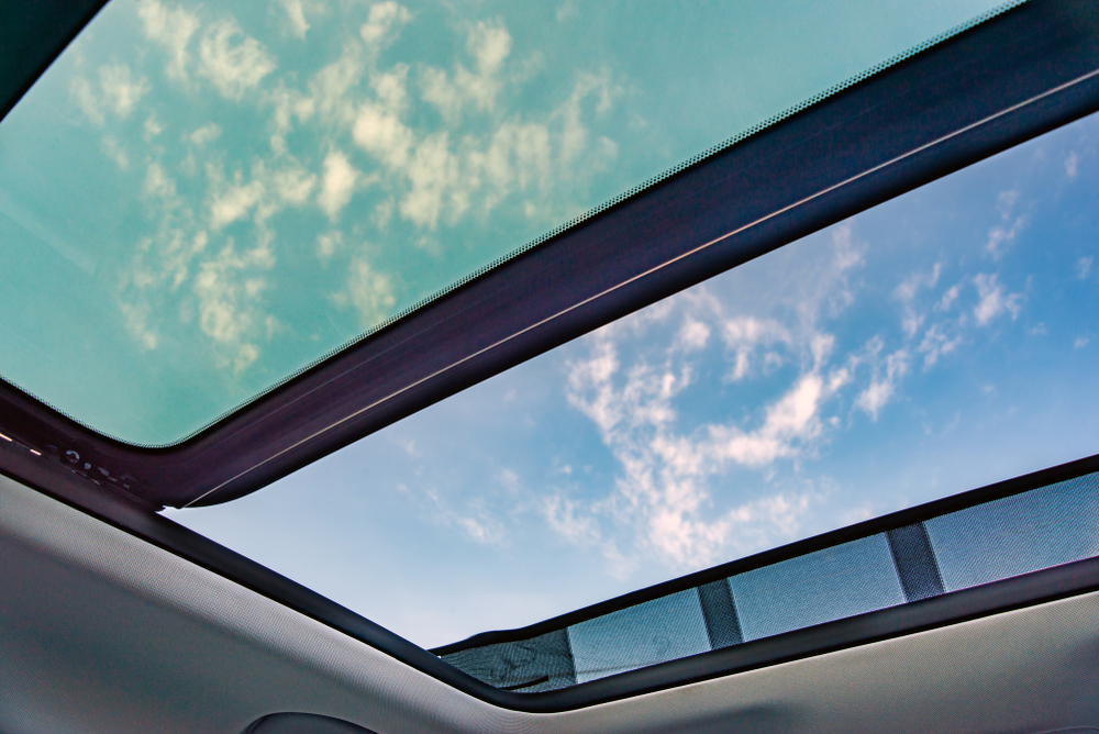 Example of sunroof installation that can be done by Finish Line, Inc in Cleveland area